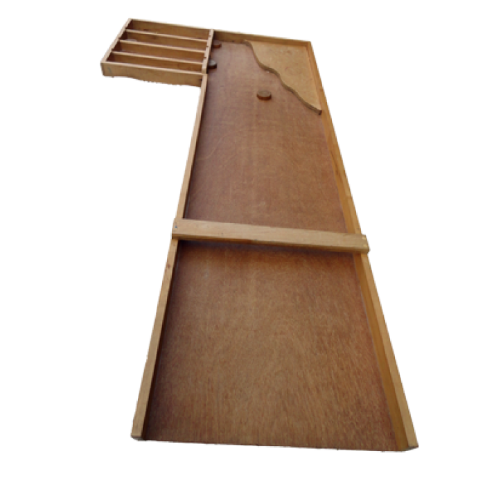 Sjoelen om een hoekje